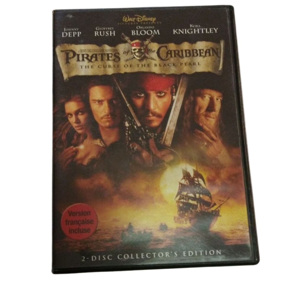 Pirates of the Caribbean The Curse of the Black Pearl DiscDVD, 2003,